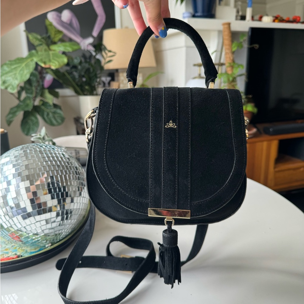 DeMellier mini Venice in black suede